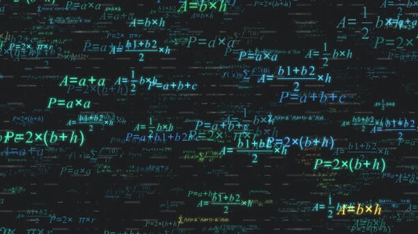 math formulas, concept of science and research (3d render)
